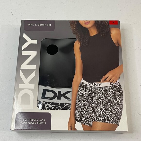 DKNY Women Set 2 Piece Outfit Clothing Set - Tank Top & Short Black Size: Medium - Picture 5 of 8